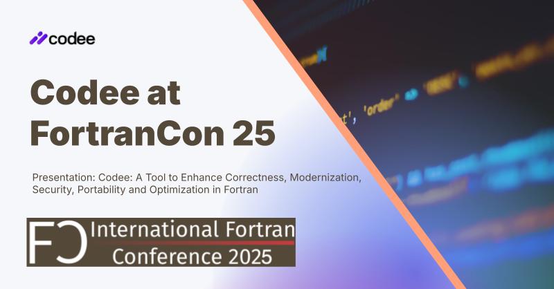 Codee at FortranCon 2025 - Codee